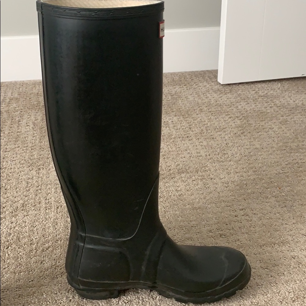 Original Tall Hunter Rainboots with fleece liners! - Picture 8 of 16
